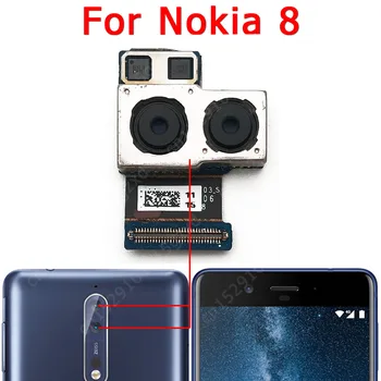 Oprindelige Front Rear View Kamera Tilbage Til Nokia 8 Vigtigste Bagsiden Står Frontalt Kamera Modul Flex Kabel Udskiftning Af Reservedele 7961