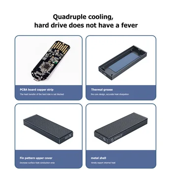 ORICO M. 2 NVMe SSD Tilfælde USB-3.2 Type-C Mobil SSD Ekstern Tilfælde 20Gbps M. 2 NVMe M-Tasten B+M-Tasten ssd-Drev Kabinet 0