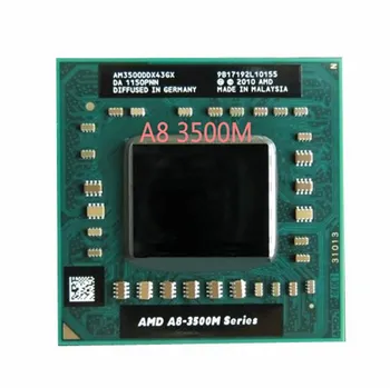 Original AMD Quad-Core A8-3500 M 1.5 Ghz-Socket FS1 A8 3500 M AM3500DDX43GX A8-Series notebook APU Bærbare laptop gratis fragt 0