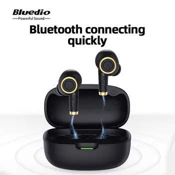 Original Bluedio Partikel TWS Trådløse Bluetooth-Hovedtelefoner 5.0 Øretelefoner Bas Vandtæt Headset Sport Opladning Med Mikrofon 1