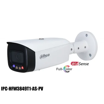 Original Dahua 4K IP-Kamera IPC-HFW3849T1-SOM-PV 8MP Fuld-farve Aktive Afskrækkelse Faste brændvidder Bullet WizSense Network Camera 16147