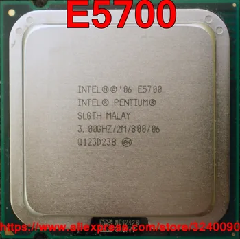 Original Intel CPU PENTIUM Processor E5700 3.00 GHz/2M/800 mhz Dual-Core, Socket 775 gratis forsendelse, hurtig skib ud