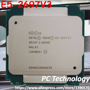 Original Intel Xeon-processor officielle version E5 2697V3 14-core 2.60 GHZ 35MB 22nm E5-2697V3 LGA2011-3 E5 2697 V3 CPU-E5-2697 V3 2720
