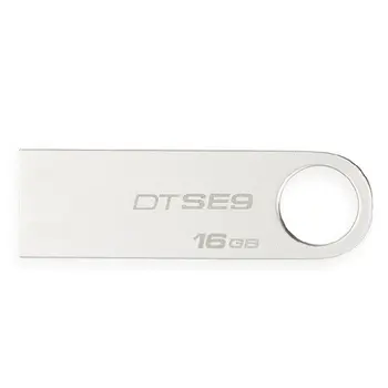 Original Kingston USB-Flash-Drev Nøgler 32GB USB 2.0-Pen-Drev 16GB Metal Materiale DTSE9H Flash USB-Stick 3