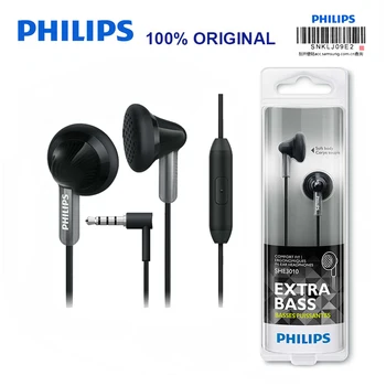 Original Philips SHE3015 Støtte Mikrofon-Wire Kontrol Wired In-ear for Huawei P10 med 3,5 mm Stik Smart telefon Officielle Test