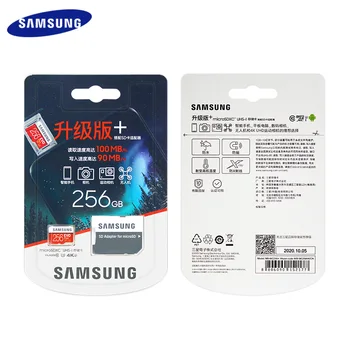 Original SAMSUNG EVO Plus Micro SD-Kort, SDXC-U1 64GB U3 128GB 256 GB 512 GB High Speed Hukommelseskort Til Telefonen/Kameraet 0