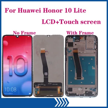 Original SKÆRM Til Huawei Honor 10 lite LCD-Skærm Touch screen Digitizer Assembly til ære 10 lite med ramme reservedele 3
