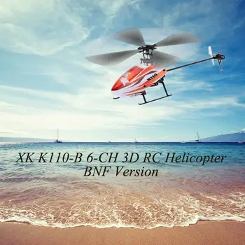 Original XK Blast K110 B 6CH 3D-6G System RC Helikopter Børsteløs Motor BNF Drone Fjernbetjening Helikopter uden Sender 3