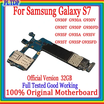 Originale Låse Bundkort Til Samsung Galaxy S7 G930F G930A G930P G930T G935F G935FD EU Version Bundkort 32 8215