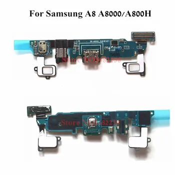 Originale USB-Oplader Dock-Port Flex kabel Til Samsung A8 SM-A8000 A800H A8000 Oplader sæt bord+Home vende Tilbage Udskiftning af Sensor