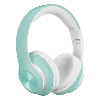 P68 Bluetooth-5.0 Trådløse Headset Sammenklappelig Tf Kort Genopladelige HiFi Lydkvalitet Macaron Farve Headset Til Unge Piger 2