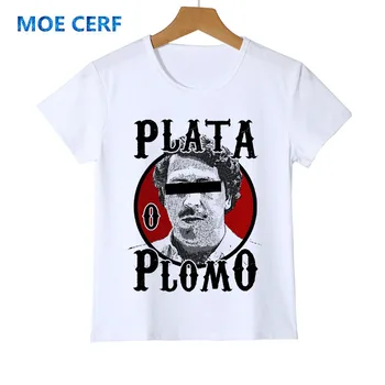 Pablo Escobar Børne T-Shirt Colombianske narkobaron Kartellet Penge drengens T-Shirt Sommer Pige Camiseta Tshirt sjove Toppe Baby Tees Z49-7 2