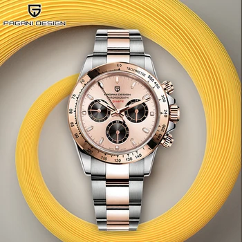 PAGANI DESIGN Automatisk mænd ser 2020 nye guld kvarts armbåndsur top luksus sport mode chronograph Japan VK63 Reloj Hombres 1