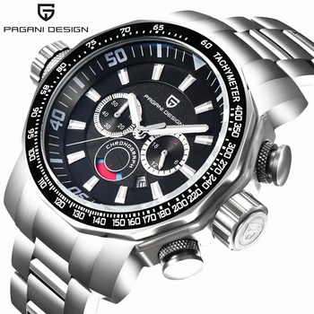 PAGANI DESIGN Mænds ure kvarts business armbåndsur mænd luksus fuld stål chronograph store dial sport watch mode mænd 2020 1