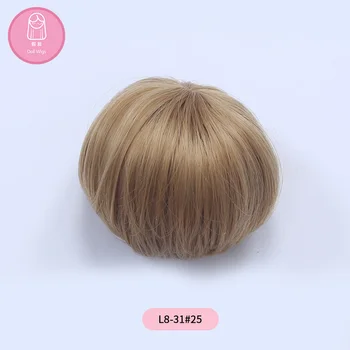 Paryk Til BJD Dukke L8#31 gratis fragt størrelsen 9cm 1/8 høj-temperatur paryk lange hår bjd sd dukke Parykker i skønhed Baby Hair 3