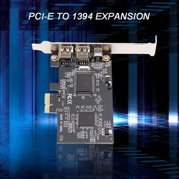 PCI Express PCI-E FireWire 1394a-IEEE1394 Eksterne Controller Kort 3 Port Til Windows XP/Vista/7 32/64 bit Med Firewire-Kabel 3
