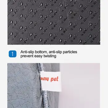 Pet Telt Hus Semi-lukket Behageligt Varme Yurt-stil Kennel Cat Litter Dog Hund Senge Tæppe Chihuahua 5