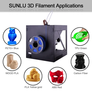 PETG Filament: en 3D-Printer 1.75 mm 1 KG/2.2 KG Sort Spole hurtigt shipping fuld farve nyt PETG Printeren Materiale til DIY gave udskriv 1