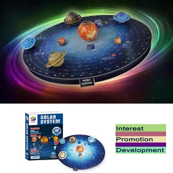 Planet i solsystemet Model DIY Legetøj, Barn Videnskab og Teknologi Læring solsystemet Undervisning Forsamling Pædagogisk Legetøj Gave Kid 2