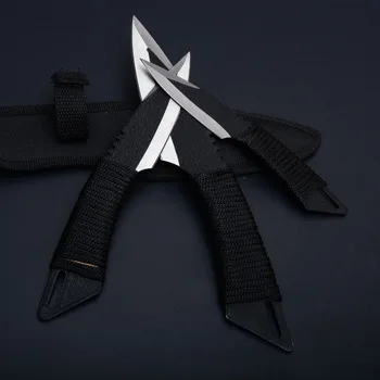 Pocket Kniv Taktiske Fixed Blade Knife Overlevelse Udendørs Jagt Camping Knive Kniv værktøjer + Skede 3 stk/sæt 1