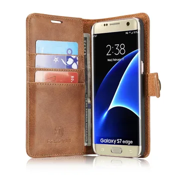 PU Læder Tegnebog Flip taske til Samsung S21 S20 Plus FE Lite Fan Note 20 Ultra 10 9 8 S7 Kant S8 S9 Aftagelig Magnetisk Cover 1