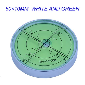 QASE Valgfri Lysende Magnetisk Metal Cirkulære Universal Mini Hjem Mekanisk Niveau Instrumentets Nøjagtighed 5mm/m 1STK 2