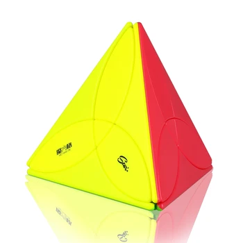 QiYi Mofangge Kløver Pyramide Magic Cube Nyeste Kløver magic cube mærkelige form magic cube toy børn gave 0
