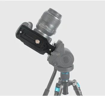 Quick Release L Plade Beslag Til Nikon Canon EOS Universal hydrauliske pan/tilt-lodret plade 1/4 grænseflade, hurtig indlæsning af pladen 4