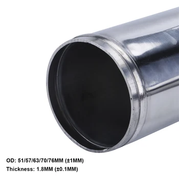 R-EP 51mm Universal Aluminium Rør 2inch Kold Luft indsugningsmanifold for racerbil Kompressor Højt Flow 0/45/90/180 Grader L S Type 1