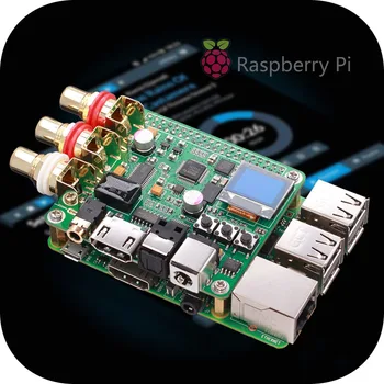 Raspberry Pi DAC-Lyd Dekoder yrelsen HIFI Udvidelse Moudle Understøtter Coax, Fiber I2S UD For Raspberry Pi 3B 3B+ 4B T0522