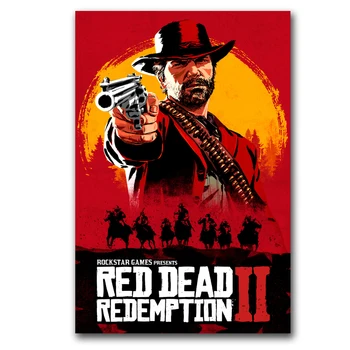 Red Dead Redemption 2 Film, Plakater HD Print på Lærred Moderne Film Art Cuadros Billeder til Hjem Stue Dekoration 5