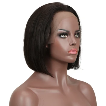 Remy Forte Lace Front Wig Bob Parykker For Sorte Kvinder 13x4 Menneskelige Hår Blonder Foran Parykker Kort Lige Brasilianske Lace Parykker Til Kvinder 4