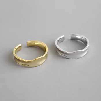 Resizable Guld Ring I 925 Sterling Sølv Ringe Vintage Part Ringe Bague Homme Sølv 925 Fine Smykker Gave Til En Ven 2