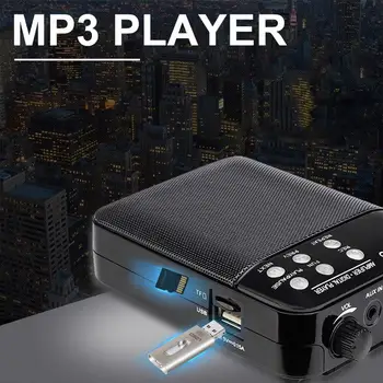 Retekess TR619 Megafon Bærbare 3W FM-Optagelse af Voice Forstærker Mikrofon til Læreren Taler Med Mp3-Afspiller, FM-Radio Optager 15534