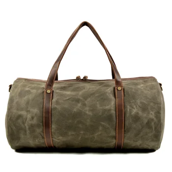 Retro folde rejsetaske, bærbar med stor kapacitet trænings-og vandtæt pose med stor kapacitet fritid udendørs skulder taske 3
