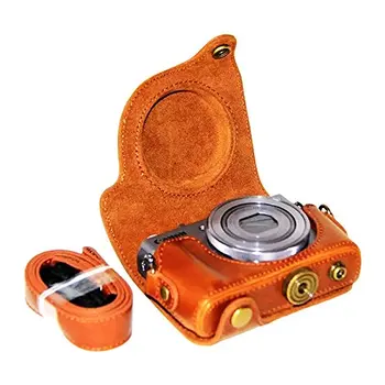 Retro PU Læder kamerataske hard case cover med Strop Til Canon Powershot G9X / G9X II Mark II 2 G9XM2 Digital Kamera 3