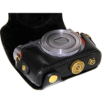 Retro PU Læder kamerataske hard case cover med Strop Til Canon Powershot G9X / G9X II Mark II 2 G9XM2 Digital Kamera 4
