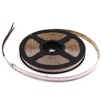 RGB COB LED Strip 24V 630 LEDs/m Bløde Fleksible COB Tape Farverige Mobile APP Styret LED-Lys til Indendørs Belysning 0