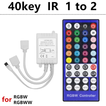 RGBW RGBWW Cnontroller 12V 40key IR / RF-Infrarød Fjernbetjening til RGB/RGBW LED Strip SMD 5050 led-Lys 3