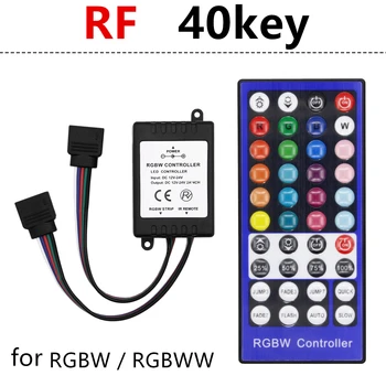 RGBW RGBWW Cnontroller 12V 40key IR / RF-Infrarød Fjernbetjening til RGB/RGBW LED Strip SMD 5050 led-Lys 4