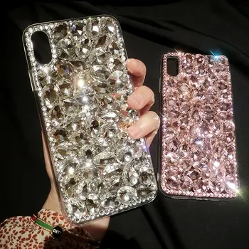 Rhinestone Mode Glitter Diamant Phone Case For Samsung Galaxy A60 A30 A20 A50 A10 A70 A40 A51 4G A80 A90 Dække 4