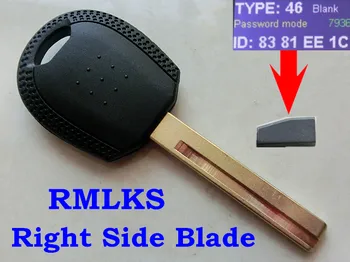 RMLKS Transponder Nøgle Fob Med Chip ID46 PCF7936 For KIA Amanti SW Picanto Sorento Blanke Blade Uncut Blade 1