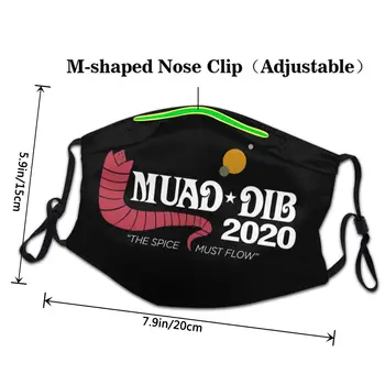 Rock And Roll Klit Paul Atreides Muad-dib 2020 3D-Print Genanvendelige Maske Stor Kvalitet Anti Haze 5