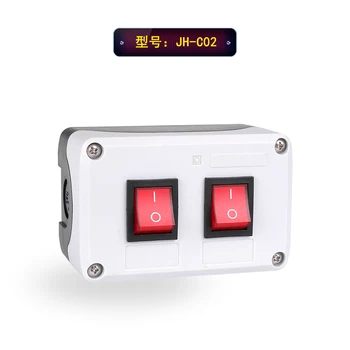 Rocker switch knap max RK1-01 rocker afbryderen på knappen 16A250V selvlåsende indikator elektrisk box 9429
