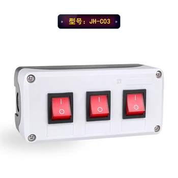 Rocker switch knap max RK1-01 rocker afbryderen på knappen 16A250V selvlåsende indikator elektrisk box 1