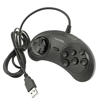 Ruitroliker 2stk Retro Classic USB-Controller Gamepad Joysticks til Sega Genesis Mega Drive PC-MAC 2