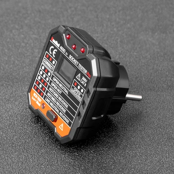 RuoShui 469 Digital Display Socket Detektor Bærbare Kredsløb Polaritet Spænding Tester Væggen Sæt Breaker Finder RCD Test 2
