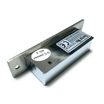 Rustfrit stål DC 12V El-Strejke, lock-elektronisk dørlås magt på at låse undlader sikkert for adgangskontrol 0