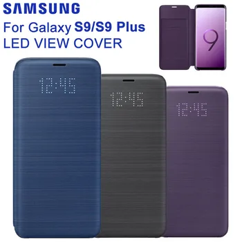 Samsung Oprindelige LED Udsigt Wallet taske Til Samsung Galaxy S9 G9600 S9+ S9 Plus G9650 Smart Flip Cover 22114