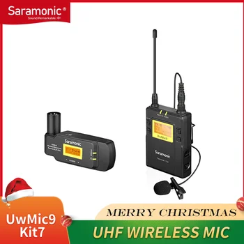 Saramonic UwMic9 TX9+RX-XLR9 Trådløs Lavalier Mikrofon med Transmitter & XLR-Batteri Greb XLR-Modtager til Kamera, Videokamera
